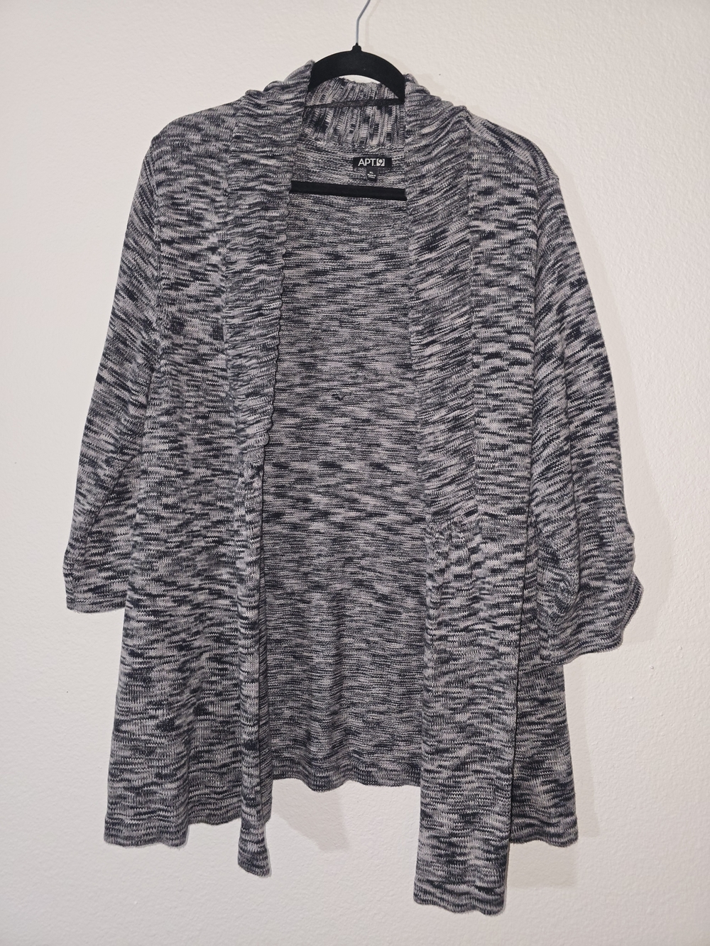 APT. 9 Gray Open-Front Women's Cardigan Sweater